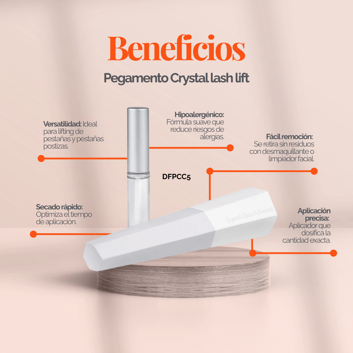 Adhesivo Crystal Glue para Lifting de Pestañas - Dlux Professional ®