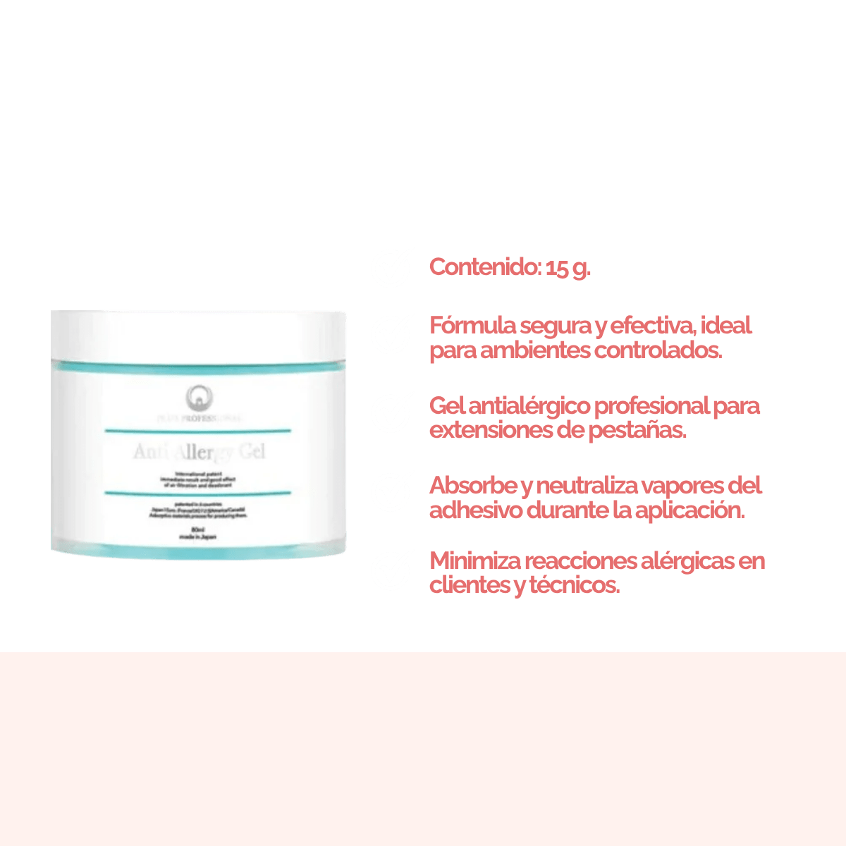 DLUX Anti Allergy Gel - Neutralizador de Vapores y Eliminador de Olores - Dlux Professional ®
