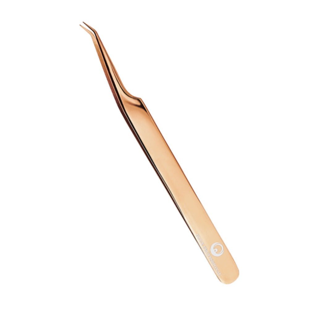 DLUX Pinzas para extensiones de pestañas; DLUX Golden Rose Tweezer - Dlux Professional ®