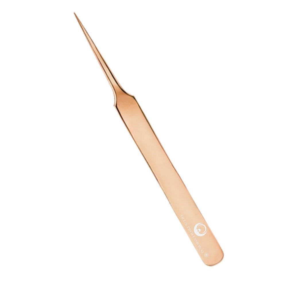 DLUX Pinzas para extensiones de pestañas; DLUX Golden Rose Tweezer - Dlux Professional ®