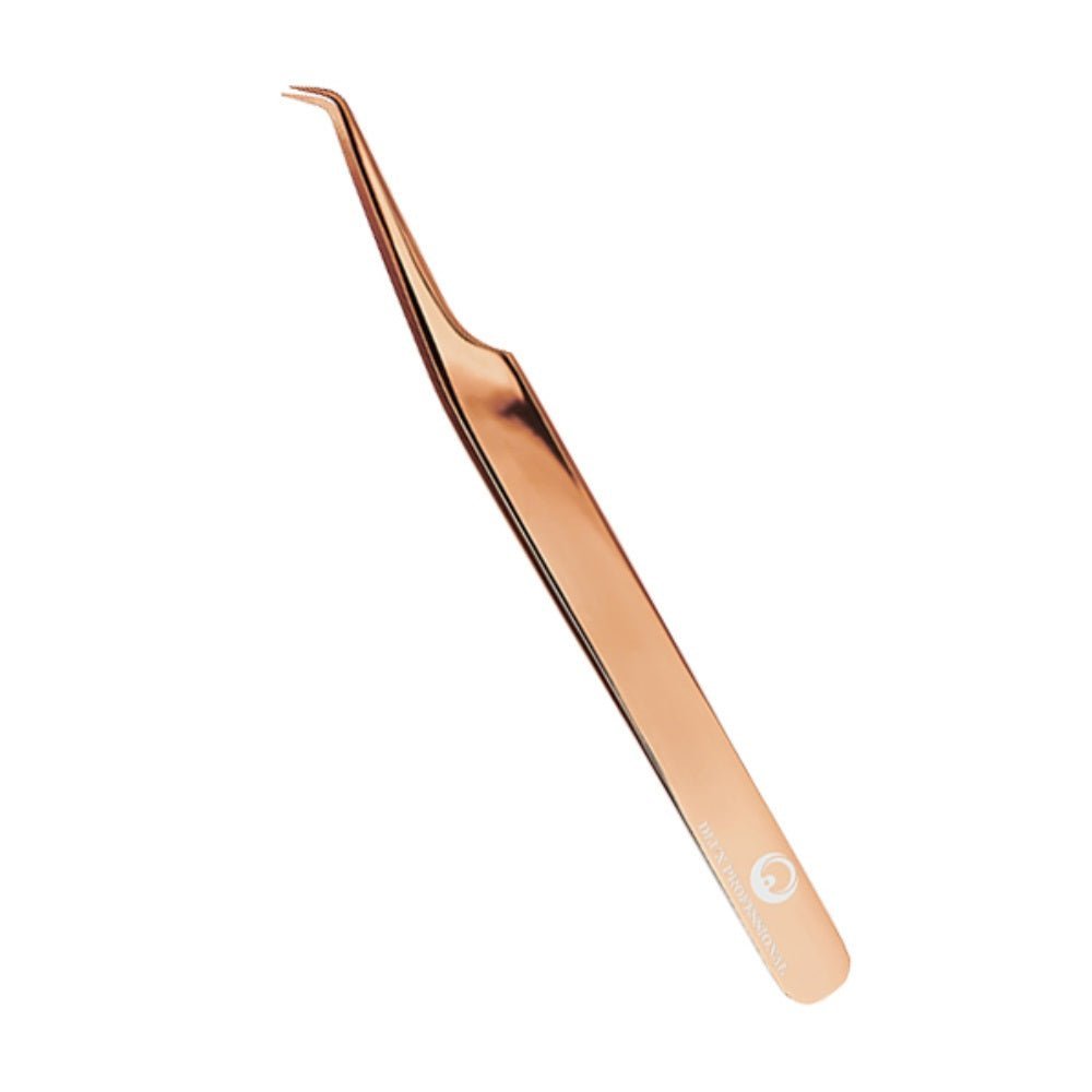 DLUX Pinzas para extensiones de pestañas; DLUX Golden Rose Tweezer - Dlux Professional ®
