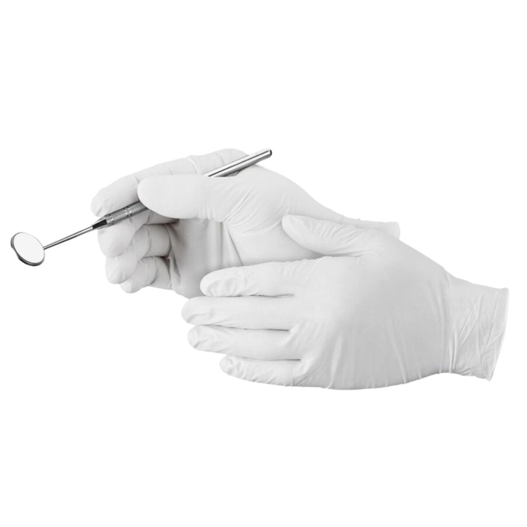 Guante De Latex Ambidiestro No Esteril Mediano 100pz Protec - Dlux Professional ®
