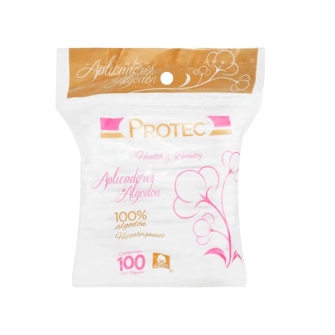 Hisopos Protec Hipoalergenicos Bolsa Con 100 Hisopos - Dlux Professional ®