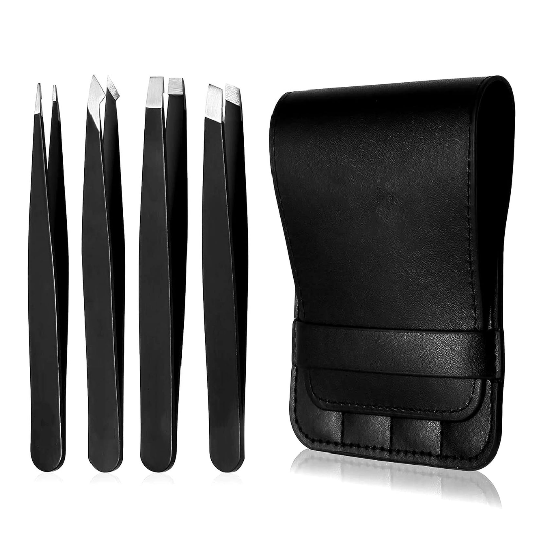 Set de 4 Pinzas Profesionales para Cejas - Dlux Professional ®