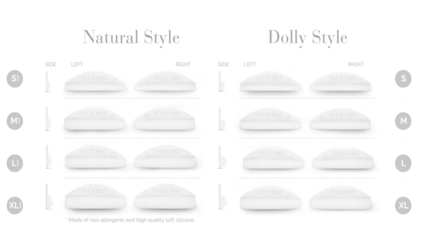 Silicones Lifting de Pestañas 8 tamaños - Dlux Professional ®