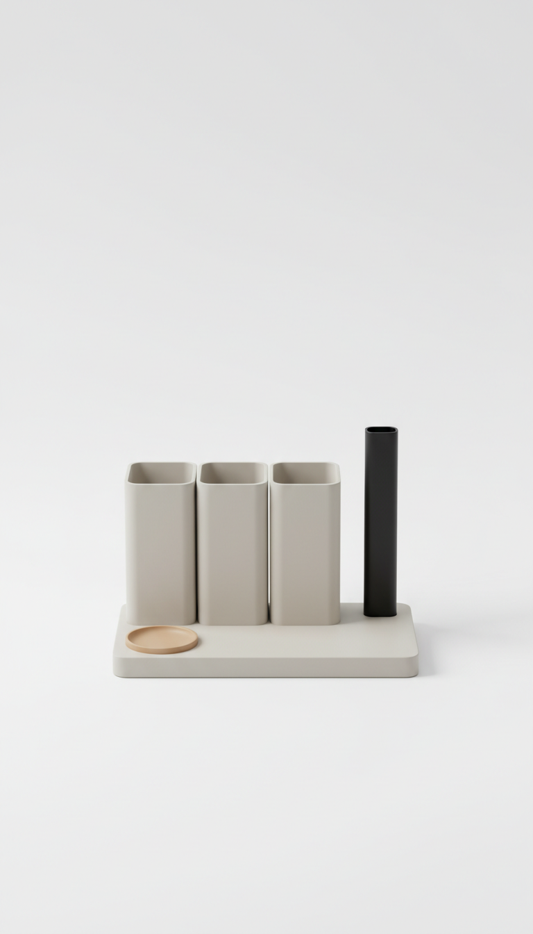 Organizador minimalista para escritorio