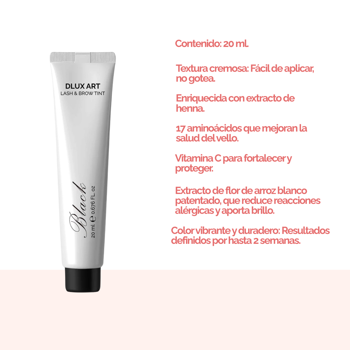 DLUX ART Lash & Brow Tint Brown - Tinte para cejas