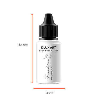DLUX Art Lash & Tinte Developer 3%, Activador de tinte para cejas y pestañas - Dlux Professional ®