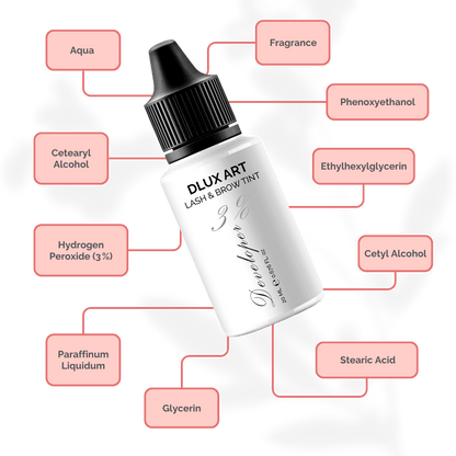 DLUX Art Lash & Tinte Developer 3%, Activador de tinte para cejas y pestañas - Dlux Professional ®