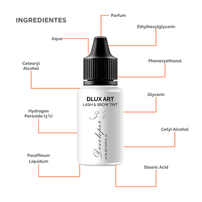 DLUX Art Lash & Tinte Developer 3%, Activador de tinte para cejas y pestañas - Dlux Professional ®