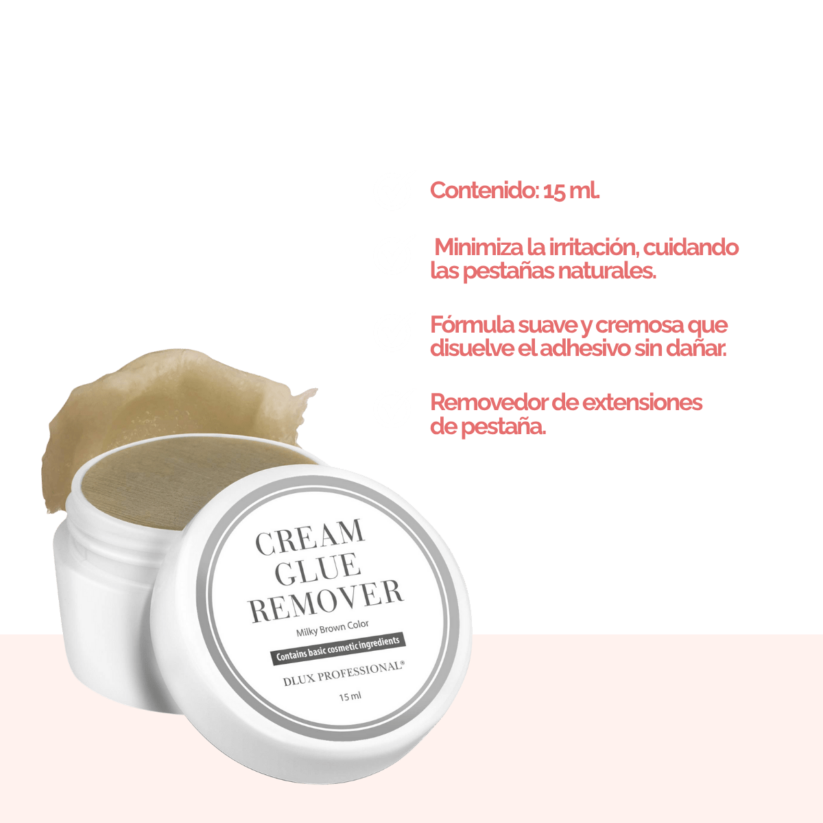 Removedor en crema de extensiones de pestañas - Dlux Professional ®
